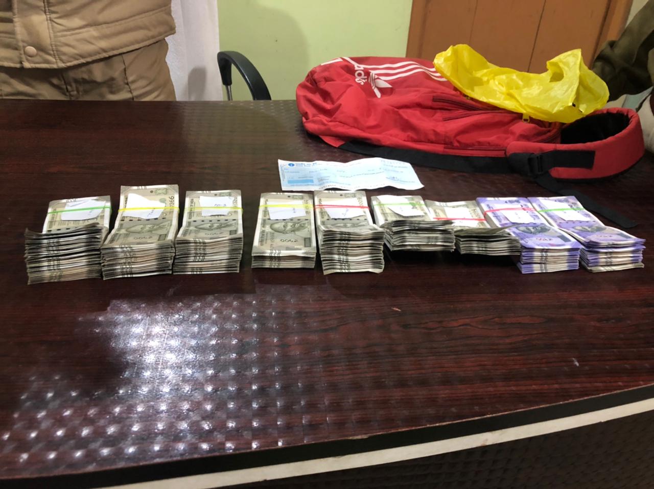 Illegal cash seized