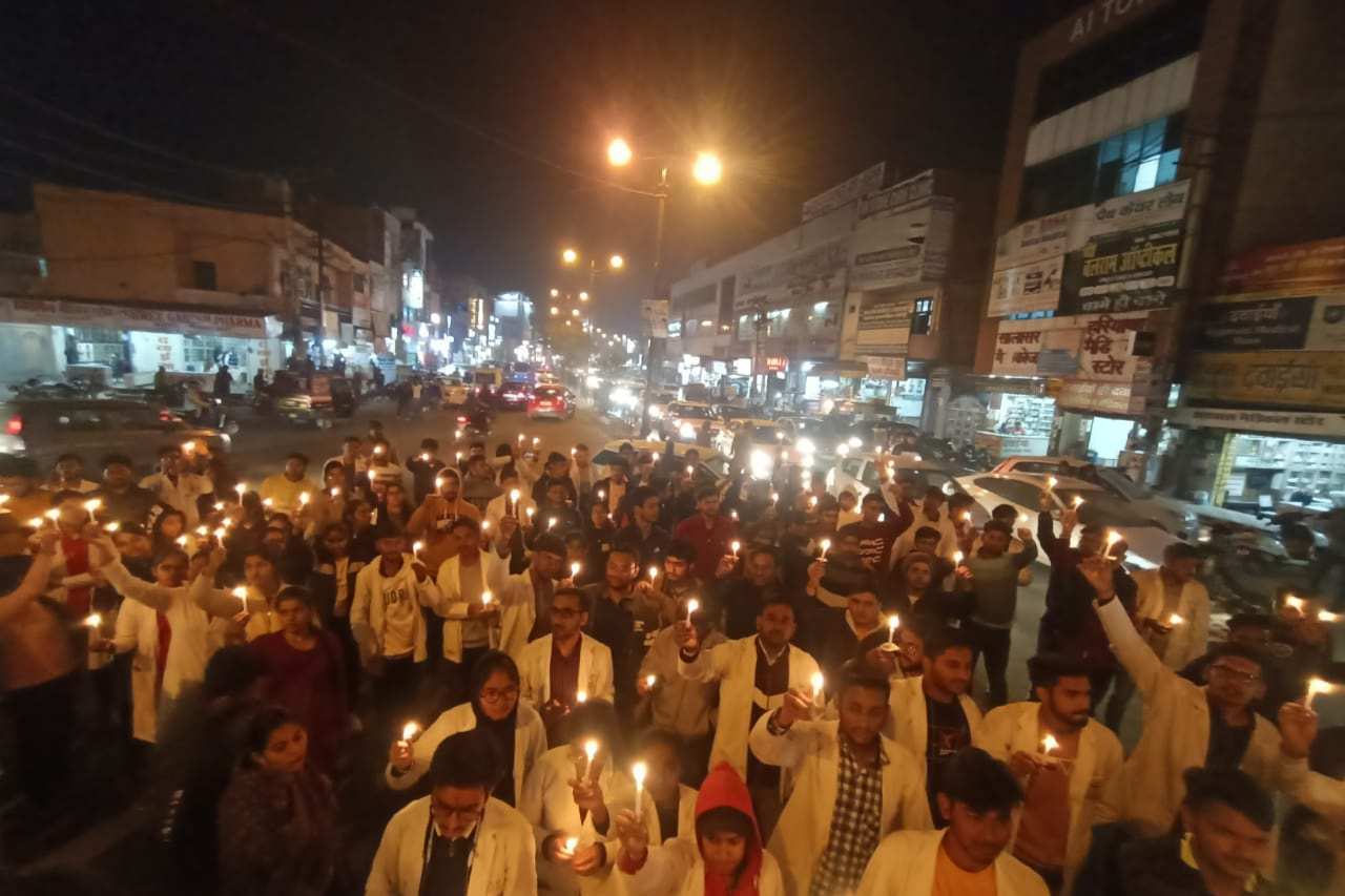 MBBS students protest in Rohtak