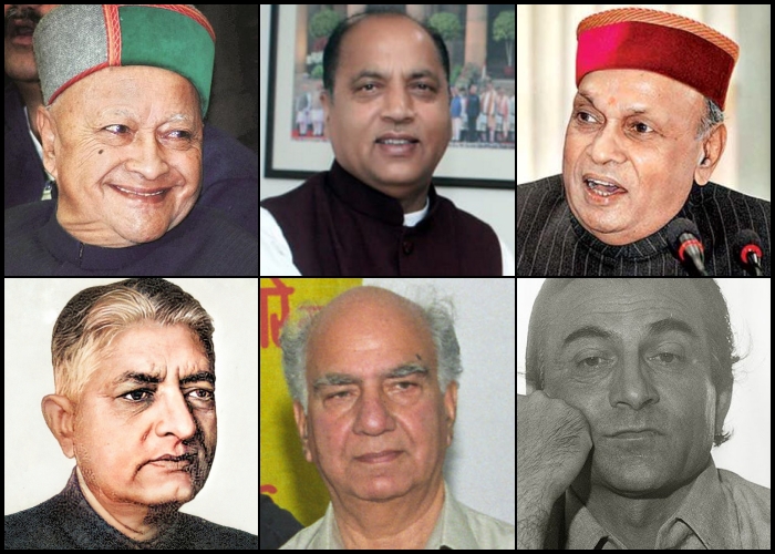 हिमाचल में अब तक के 6 मुख्यमंत्री