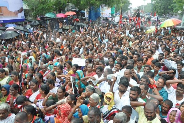 சேலம் ஆத்தூரில் அதிமுக சார்பில் நடைபெற்ற கண்டன ஆர்ப்பாட்டம்