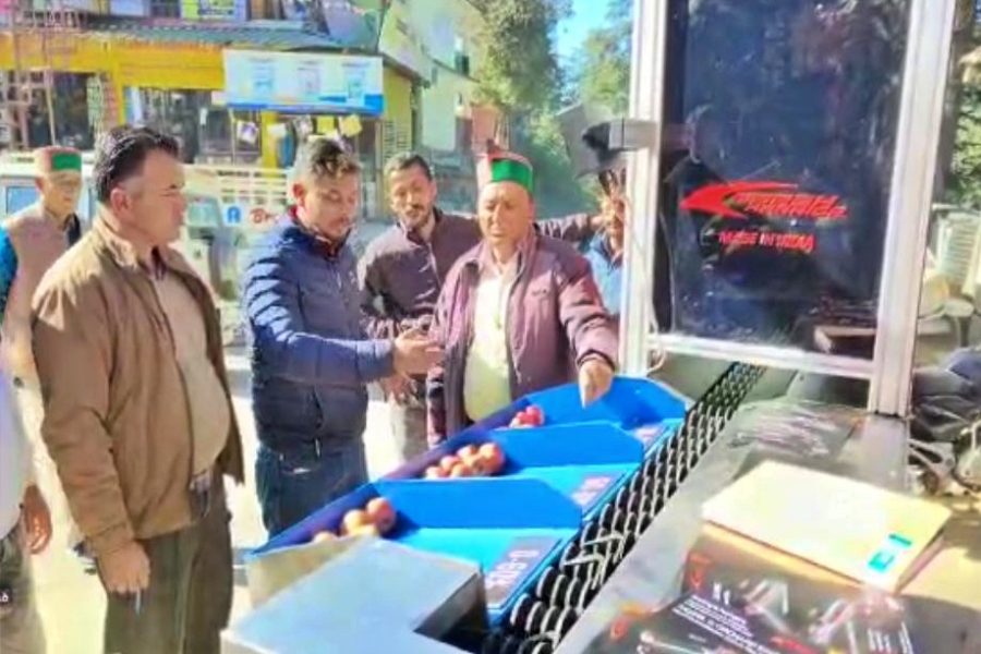 Apple size grading will be done by machine in Karsog