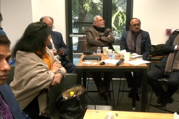 Uttar Pradesh delegation led by state finance minister Suresh Khanna visit Stanford University