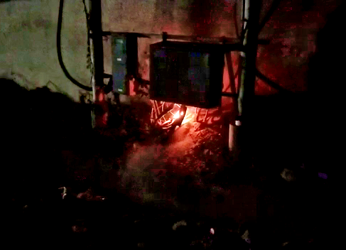 Transformer caught fire in Paonta