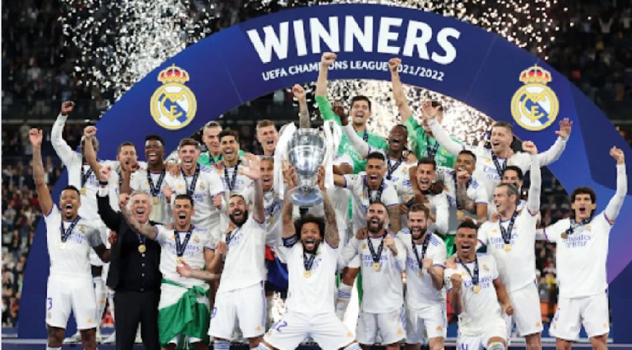 Spain's club Real Madrid won the UEFA Champions League title for the 14th time
