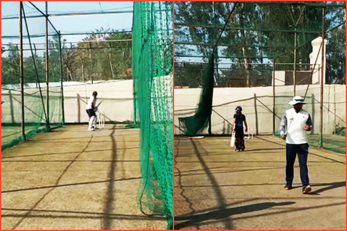 Himachal Cricket Team Practicing in Bilaspur