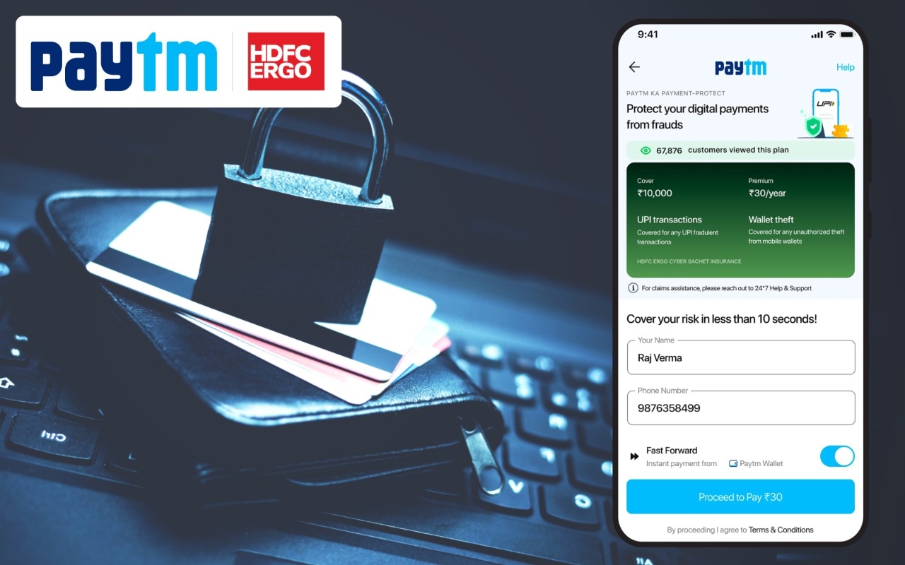 Mobile transactions up to rs 10000 insured by paytm payment protect