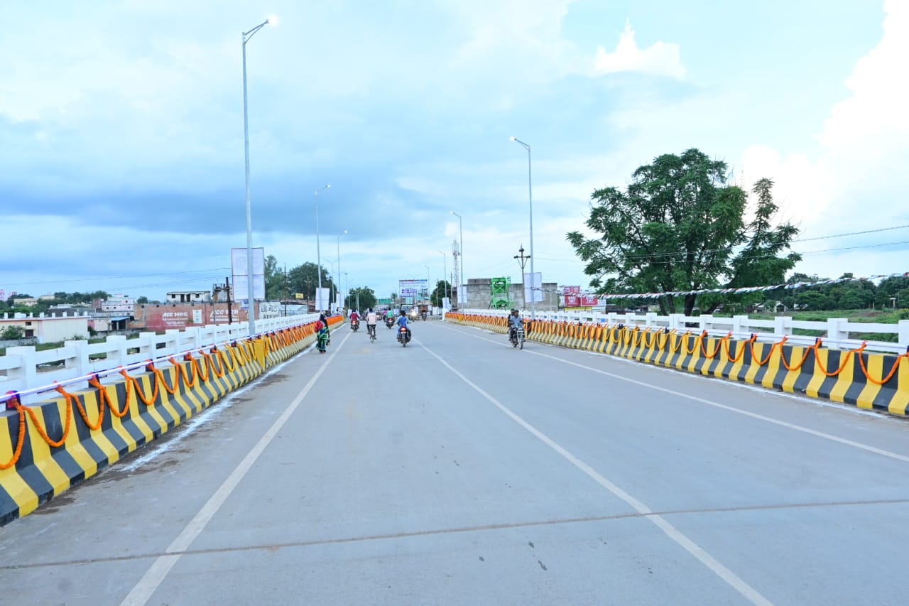 Bridge construction in Sakri river