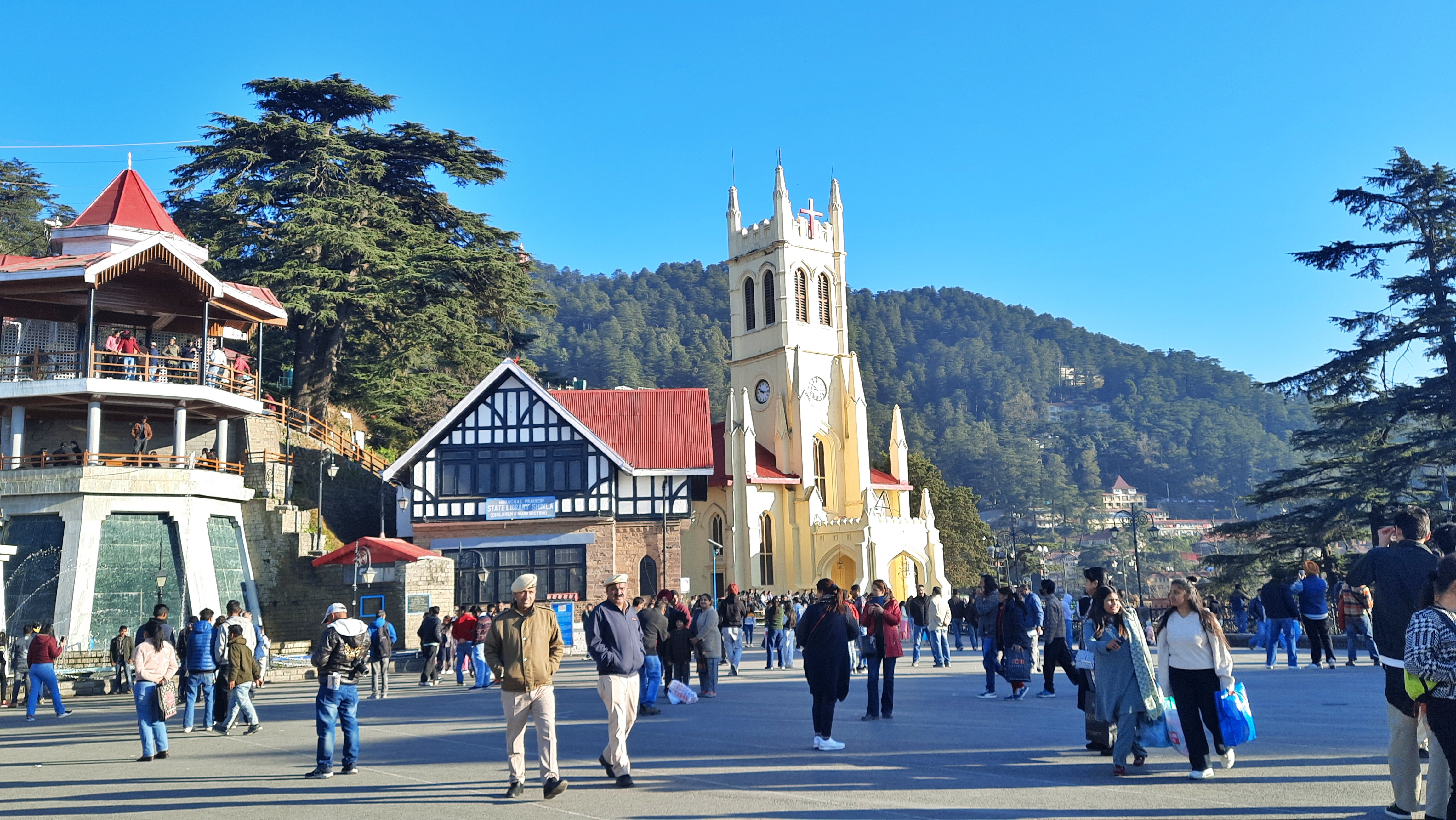Preparations for Christmas in Shimla
