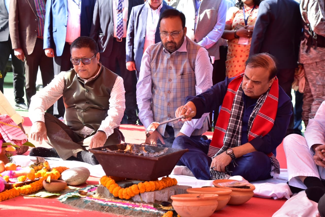 Assam CM laid foundation stones for 20 projects worth 1220 cr in Dhemaji