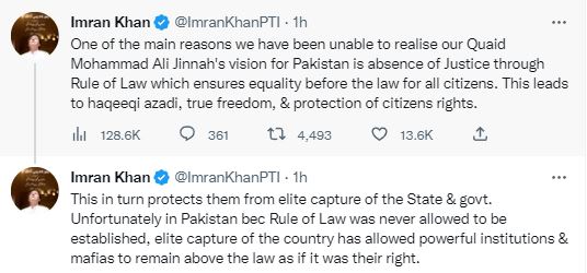 tweet of Imran khan