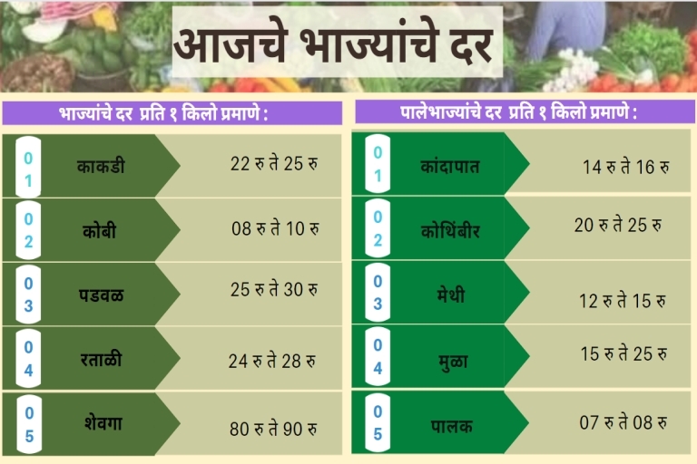 Vegetables rate today