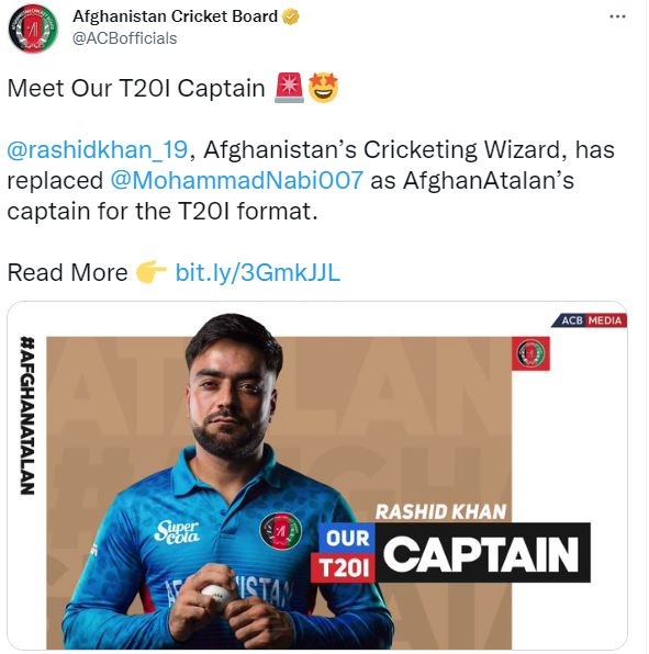 Courtesy: Afghanistan Cricket Board Twitter