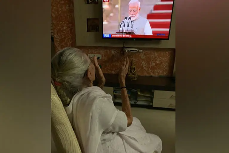 Narendra Modi mother ETV Bharat