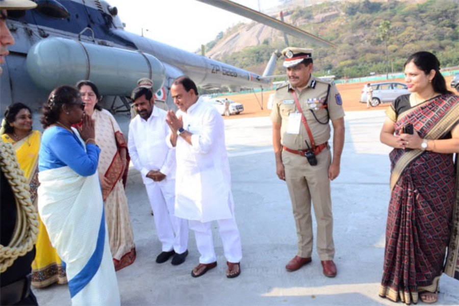 President Draupadi Murmu Visited Yadadri