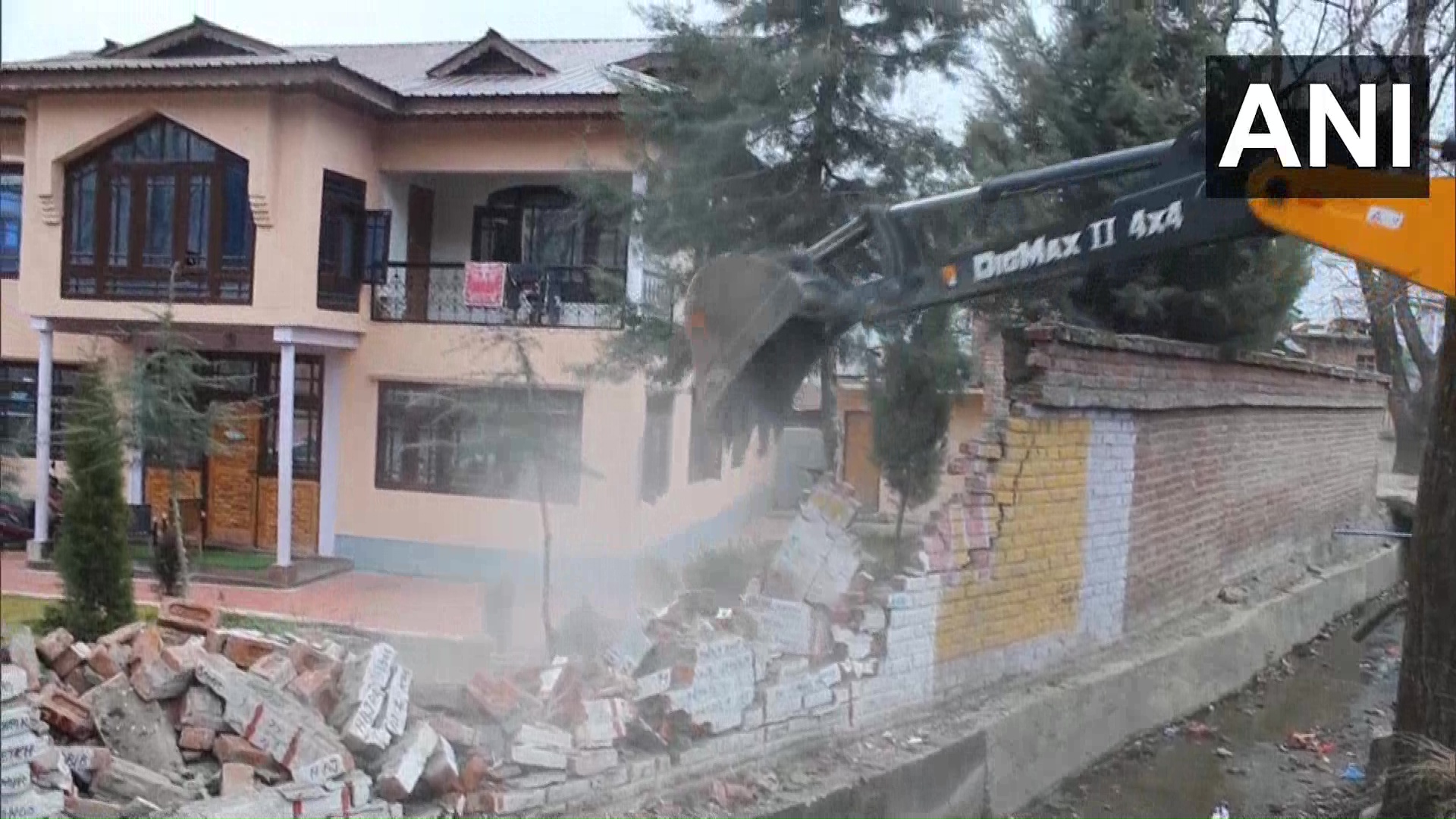 Jammu and Kashmir Administration demolishes property of Militant Amir Khan