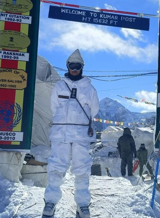 First woman officer Shiva Chauhan at Siachen