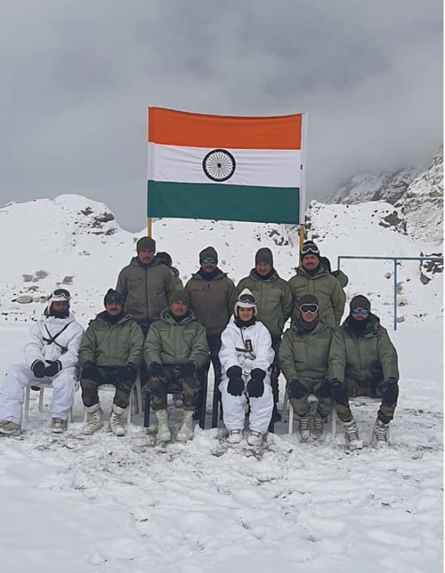 FIRST WOMAN OFFICER OPERATIONALLY DEPLOYED AT HIGHEST BATTLEGROUND IN SIACHEN KUMAR POST