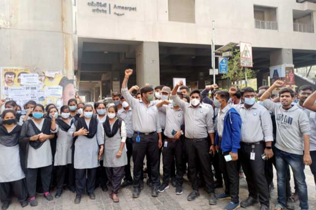 Hyderabad metro staff