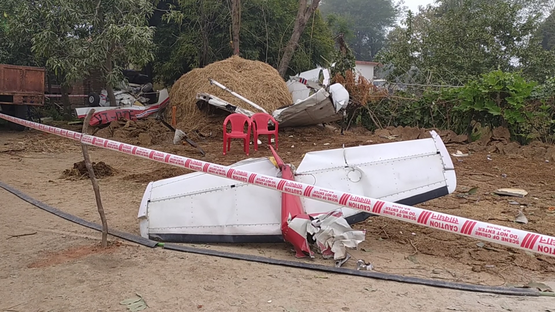 Trainee plane crashed in mp