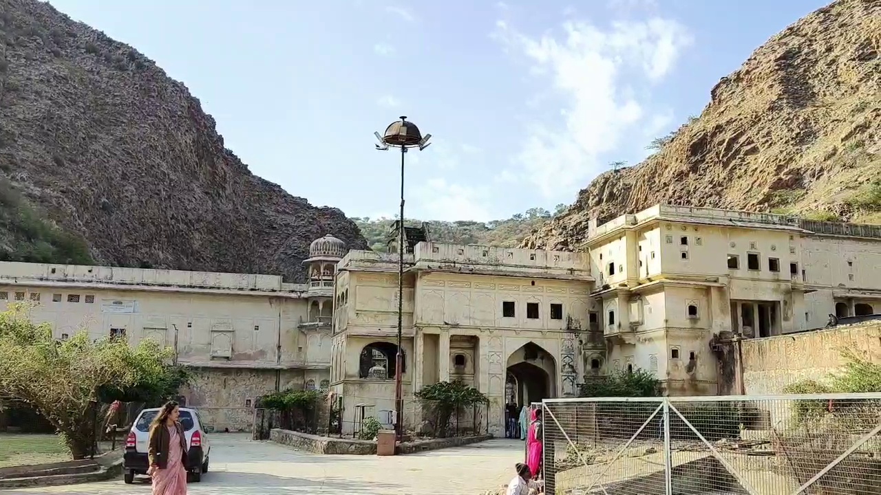 Sun Temple on Galta Hills in Jaipur