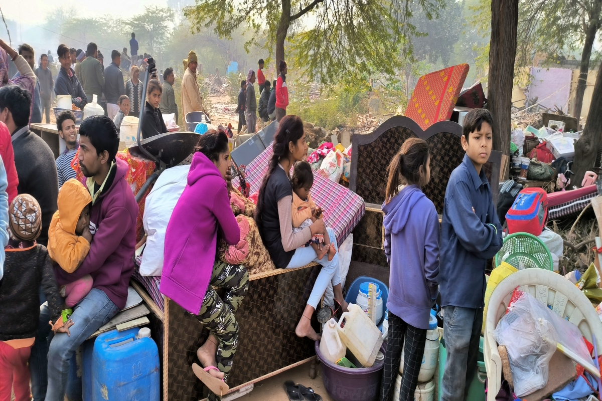 illegal houses demolished in Faridabad