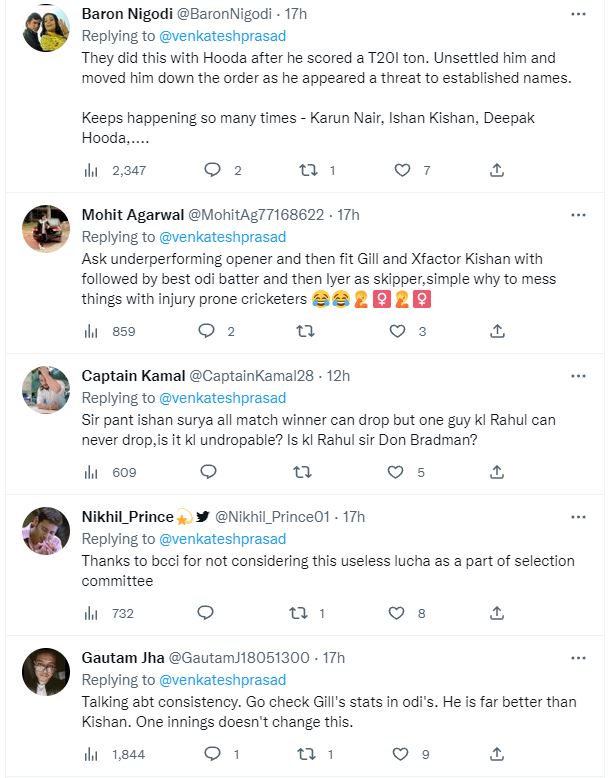 Tweet and Reaction after Dropping Ishan Kishan