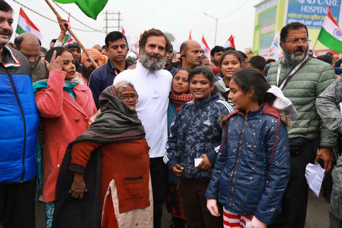 Rahul Gandhi Bharat jodo yatra in haryana