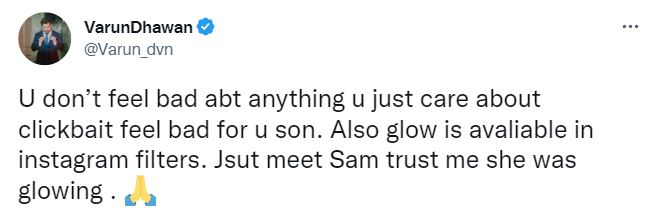 Varun Dhawan supports Samantha after 'lost charm' tweet