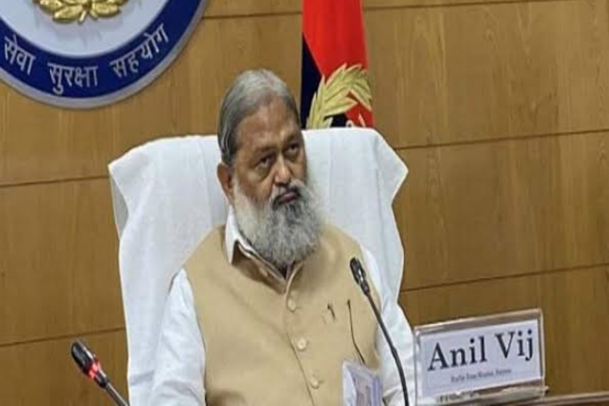 Haryana Home Minister Anil Vij visit in Hisar