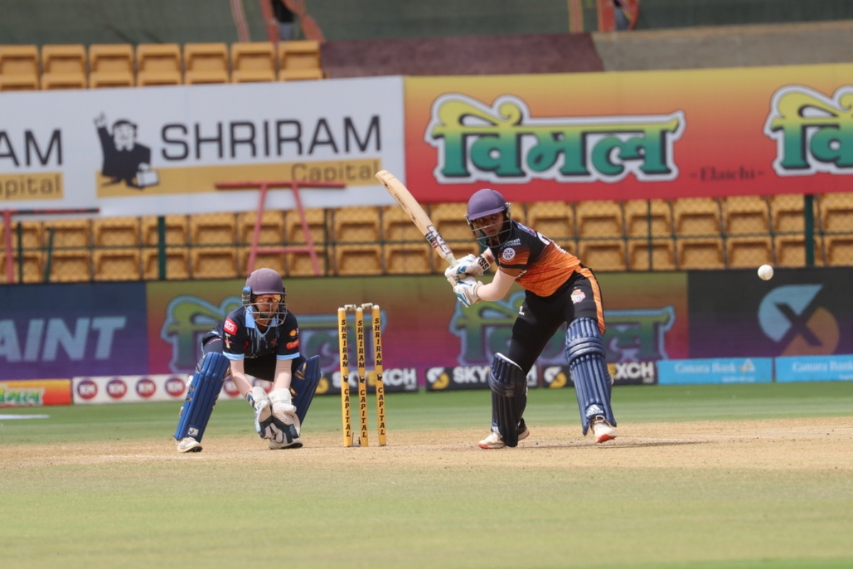 Aditi Rajesh is trying to hit a six