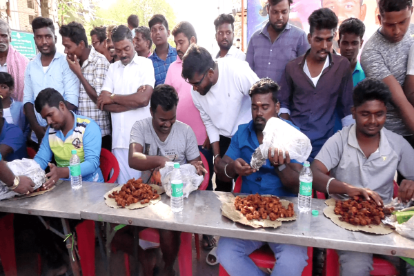 Watch video: தருமபுரியில் கோலாகலமாக நடந்த பிரியாணி சாப்பிடும் போட்டி