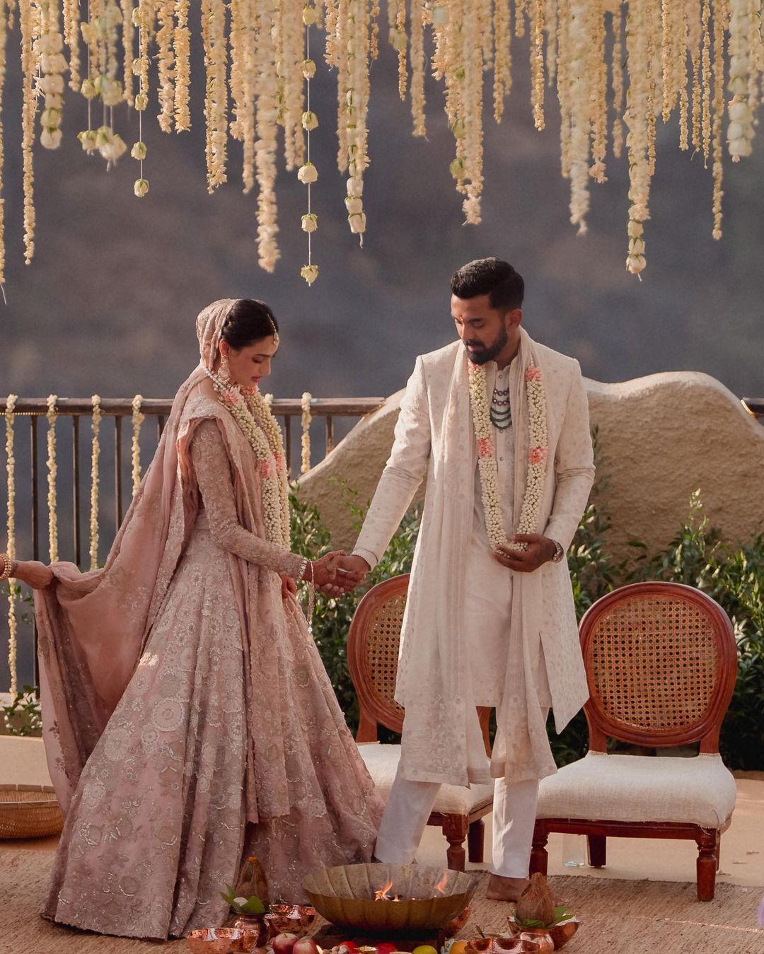 Shetty-KL Rahul exude charm in first official wedding photos