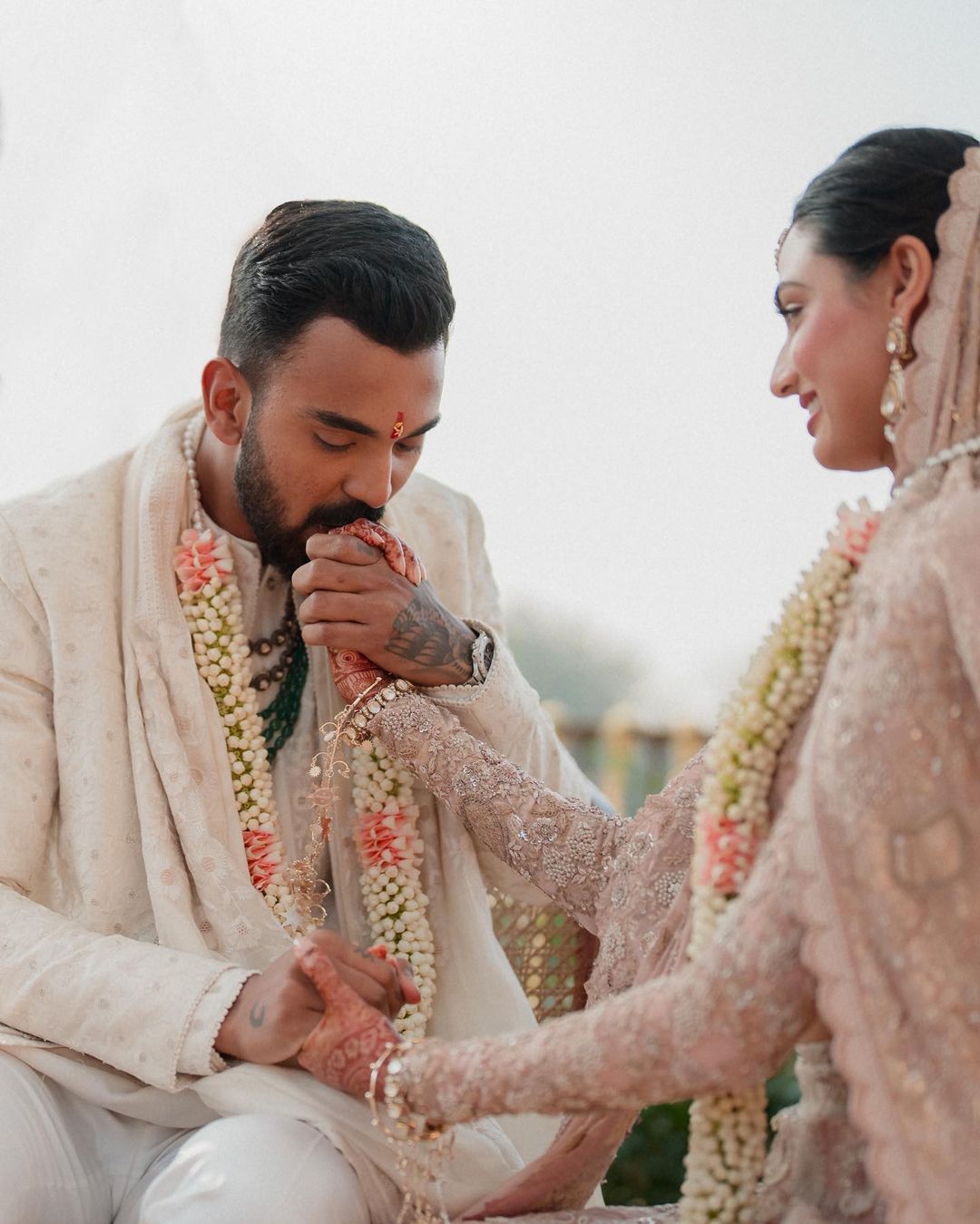 Shetty-KL Rahul exude charm in first official wedding photos