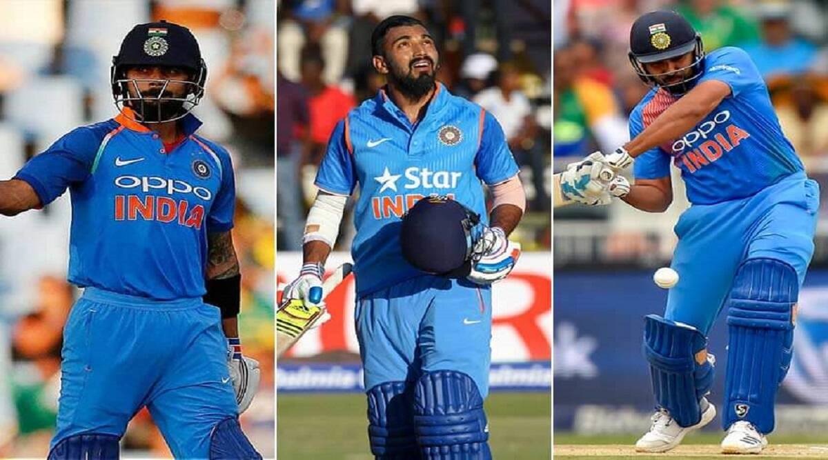 Virat Kohli KL Rahul and Rohit Sharma