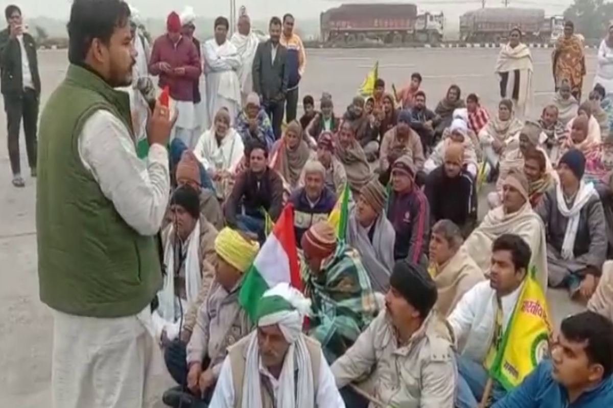 farmers protest in sonipat kmp toll