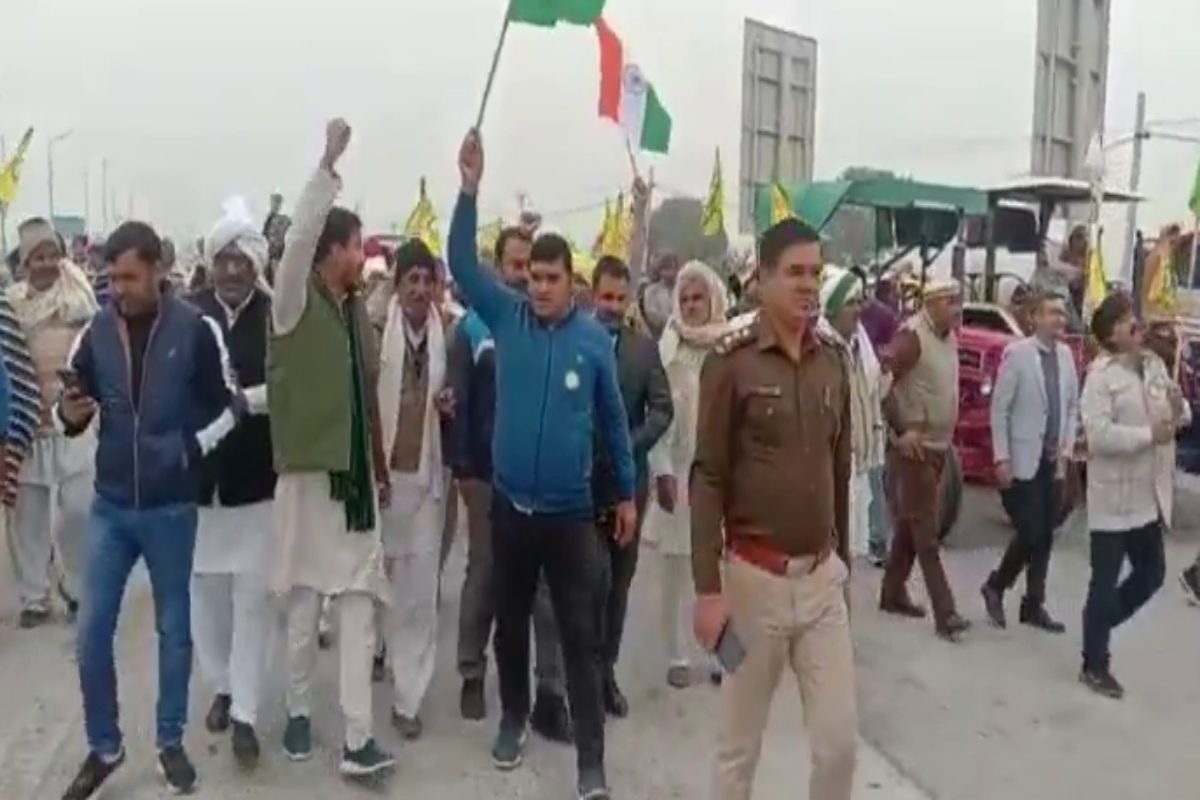 farmers protest in sonipat kmp toll