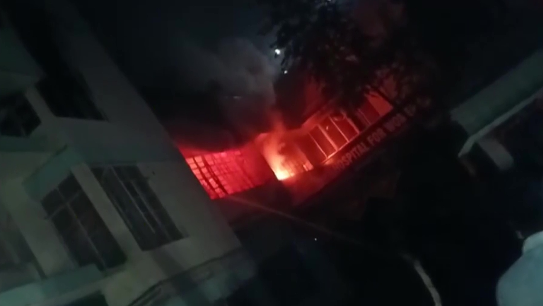 fire in hospital in dhanbad
