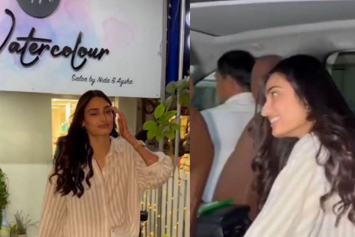 Athiya Shetty spotted outside the salon after marriage (Photo- Social Media)