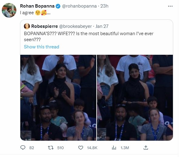comments on bopanna wife