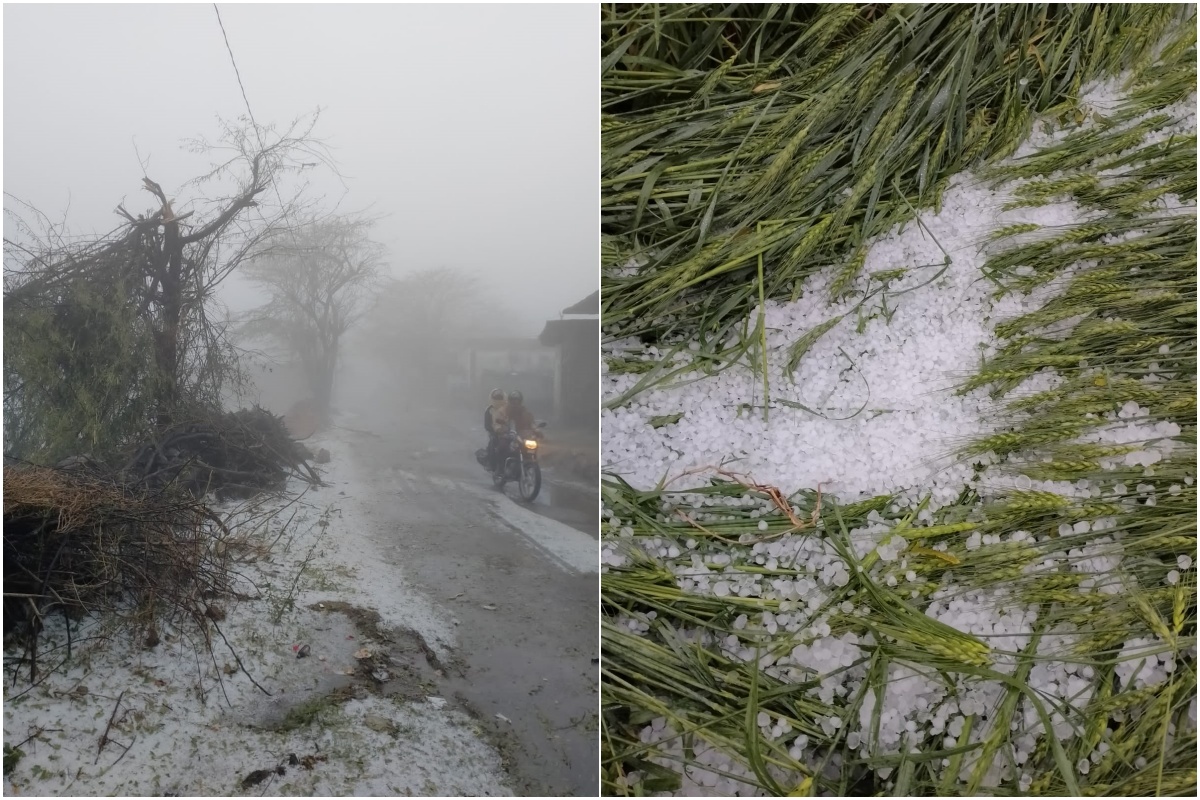 Hailstorm in Rajasthan