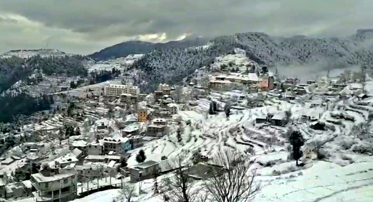 Damage to property due to snowfall in Mandi.