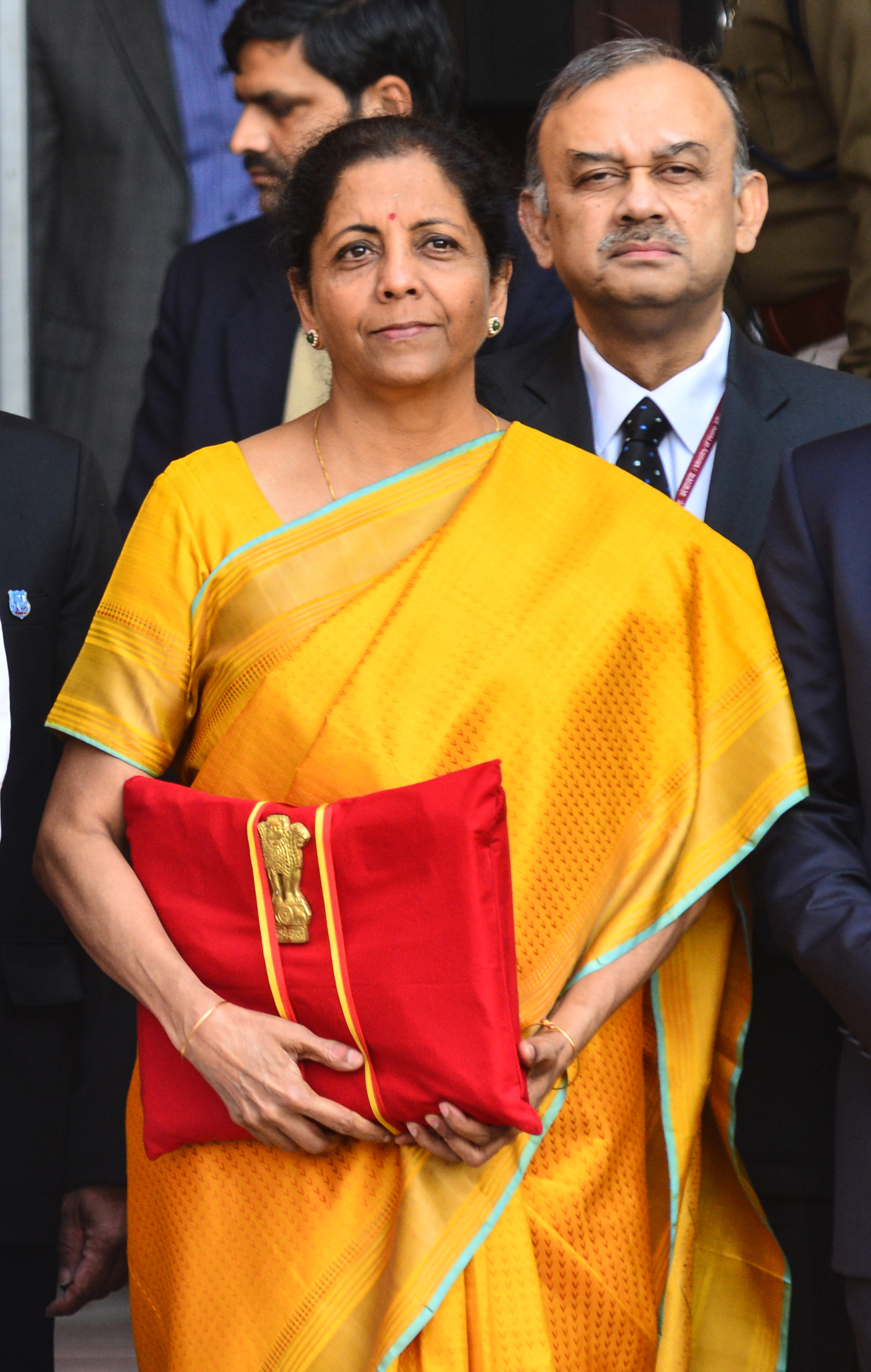 Finance Minister Nirmala Sitharaman during budget 2020