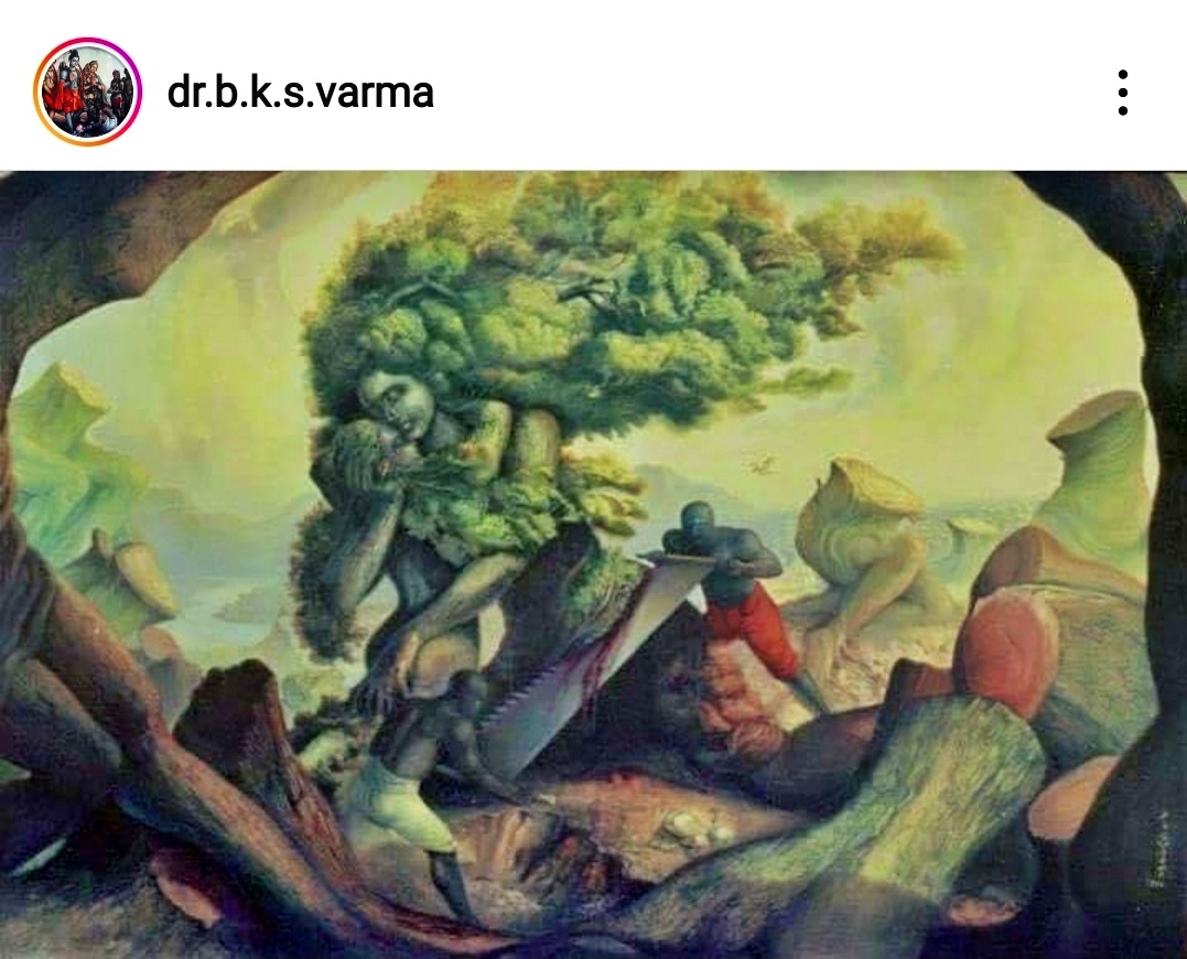 Senior artist BKS Verma