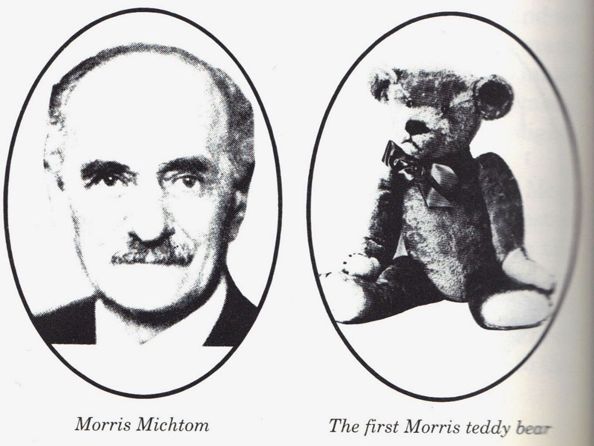 Morris Michtom and his teddy bear toy