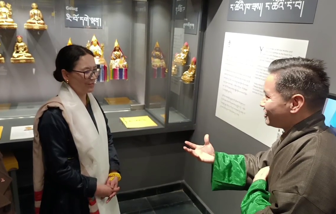रिंचेन ल्हामो ने तिब्बत म्यूजियम का किया दौरा.