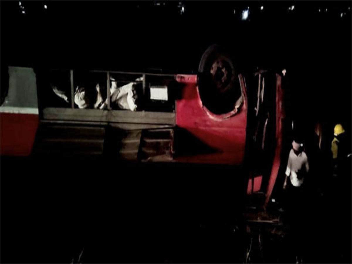 RTC bus overturned in Vanaparthi district