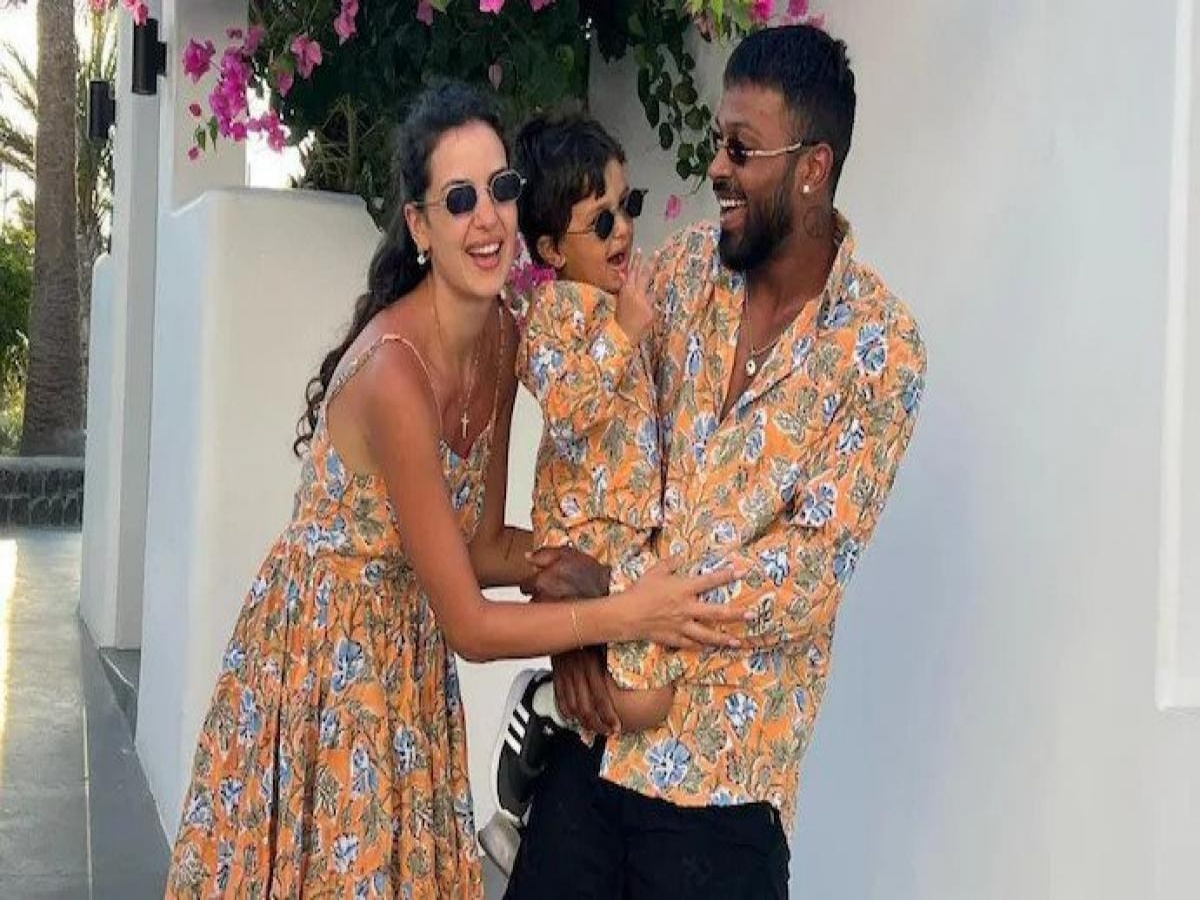 Hardik Pandya Natasha Stankovic Agastya Pandya