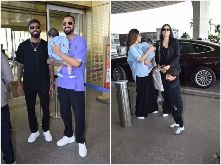 Hardik Pandya Natasha Stankovic reached Udaipur with family