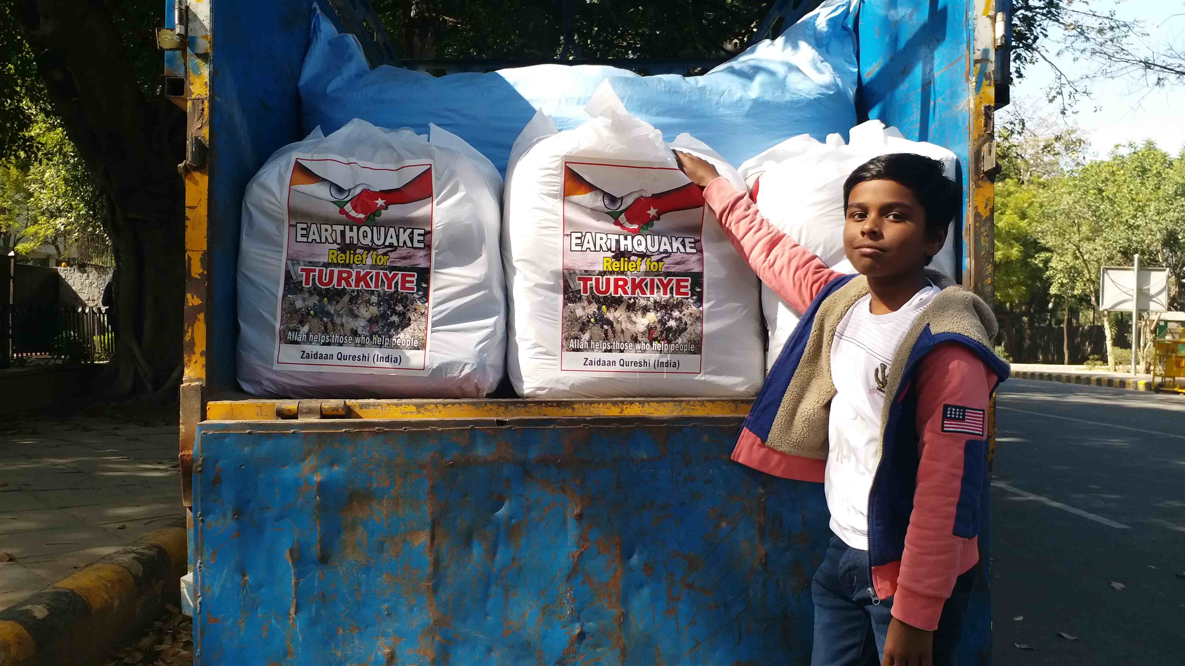 a boy donated his pocket money for turkey earthquake victims