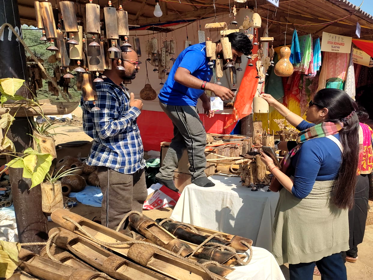 bamboo items in Surajkund Mela 2023